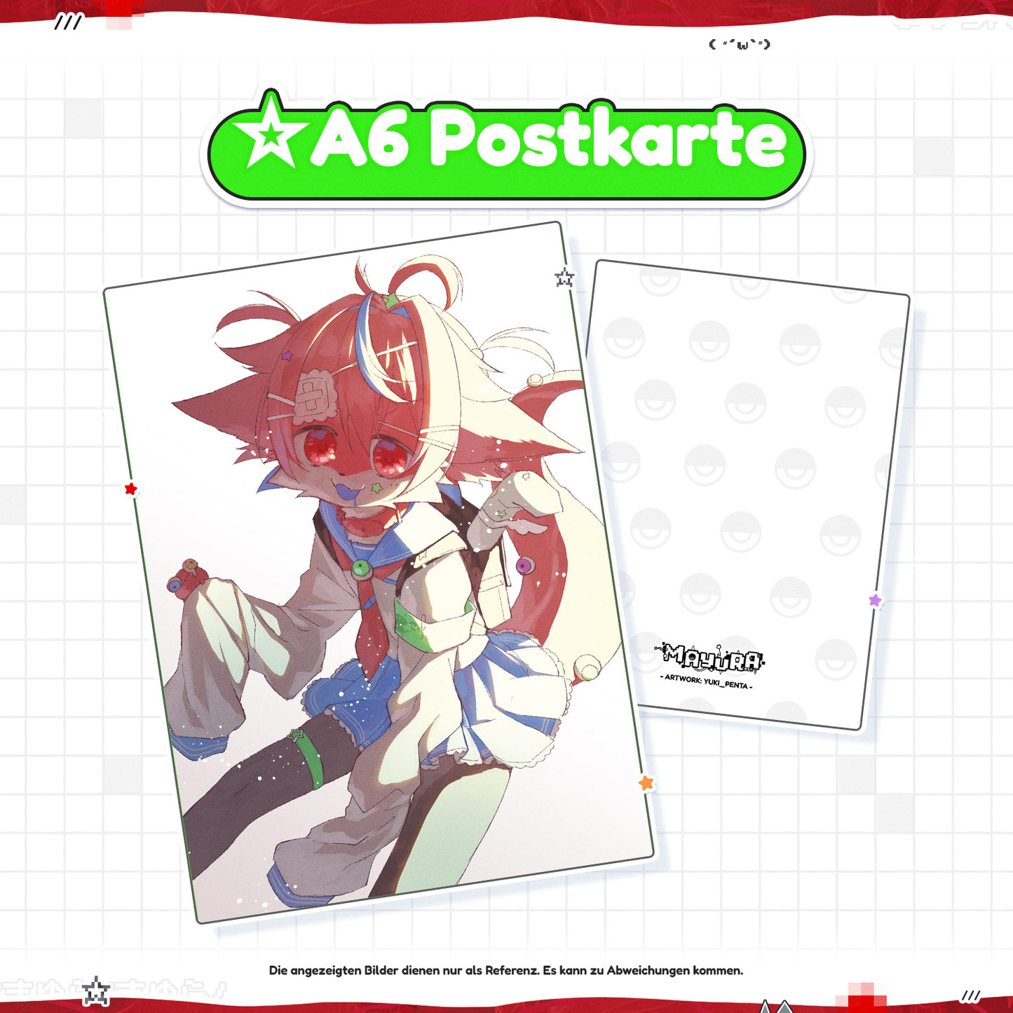 Furryura A6 Postkarte