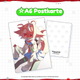 Furryura A6 Postkarte